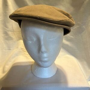Tan Vintage corduroy driving cap